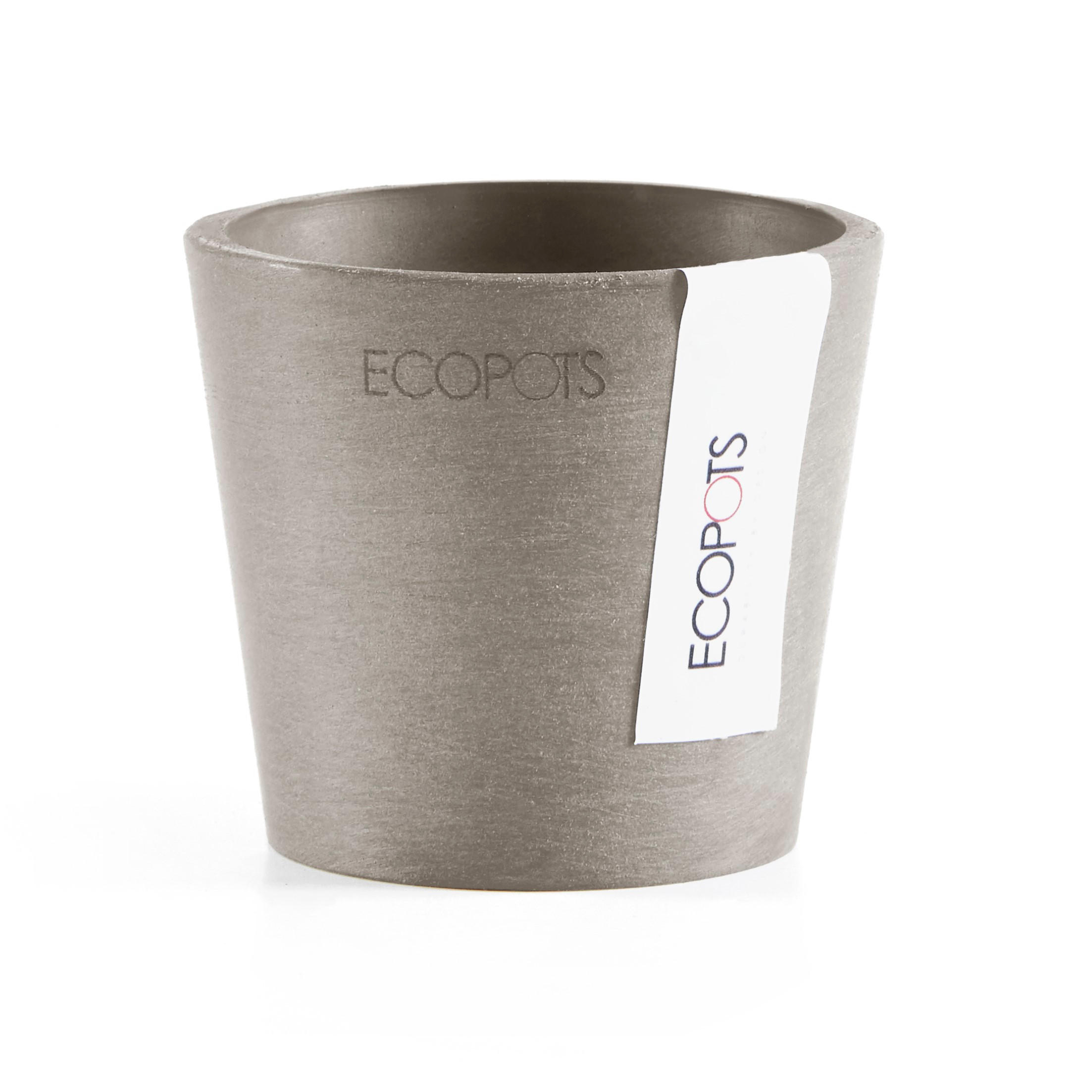 Ecopots Blumentopf Taupe 7 cm