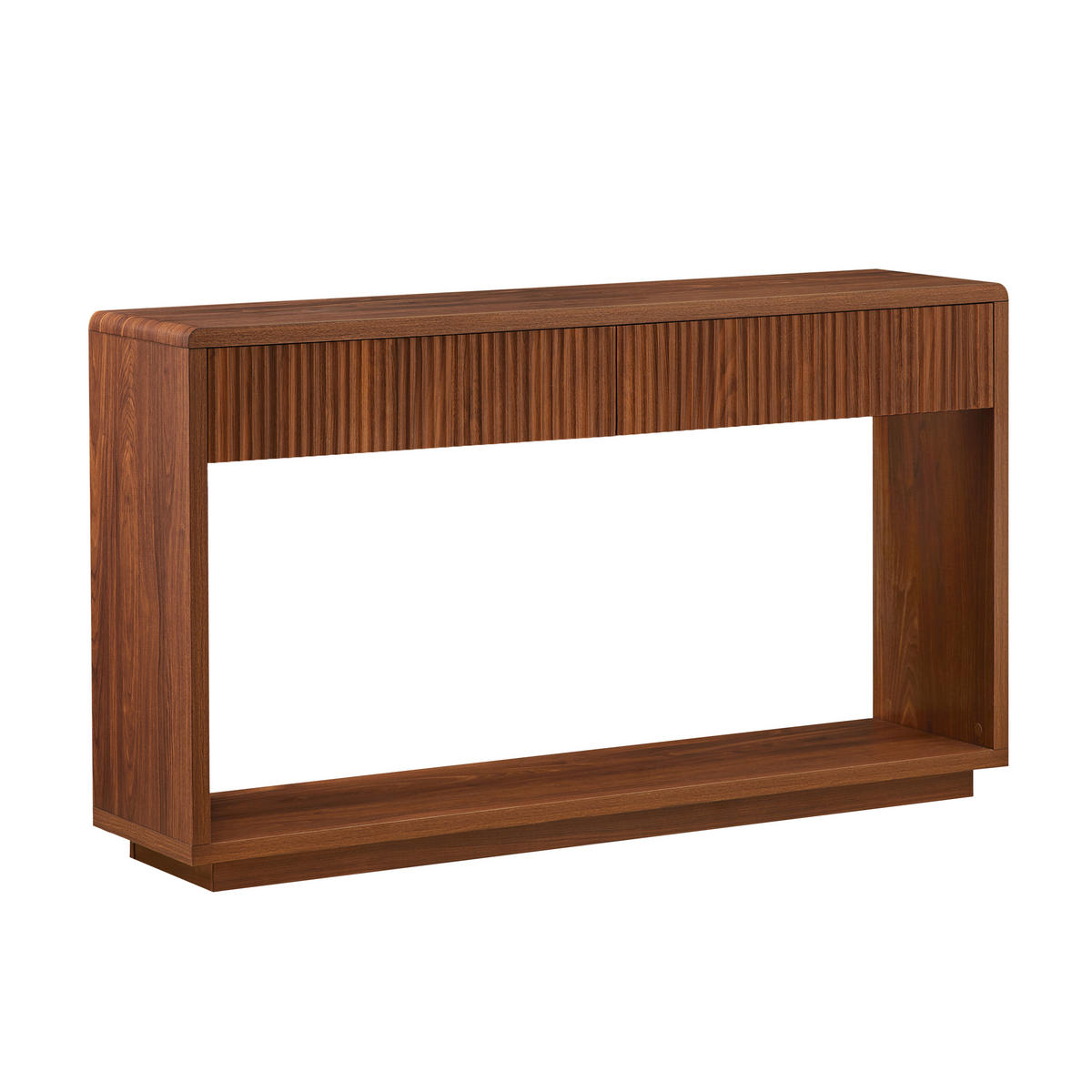 KONSOLENTISCH mit 2 Schubladen Walnuss 150 cm - Walnussfarben, Holzwerkstoff (150/35/85cm)