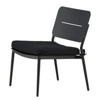 LOUNGESTUHL - Schwarz - Stahl - 55 x 73 x 59 cm - Schwarz, Metall (55/73/59cm) - home24