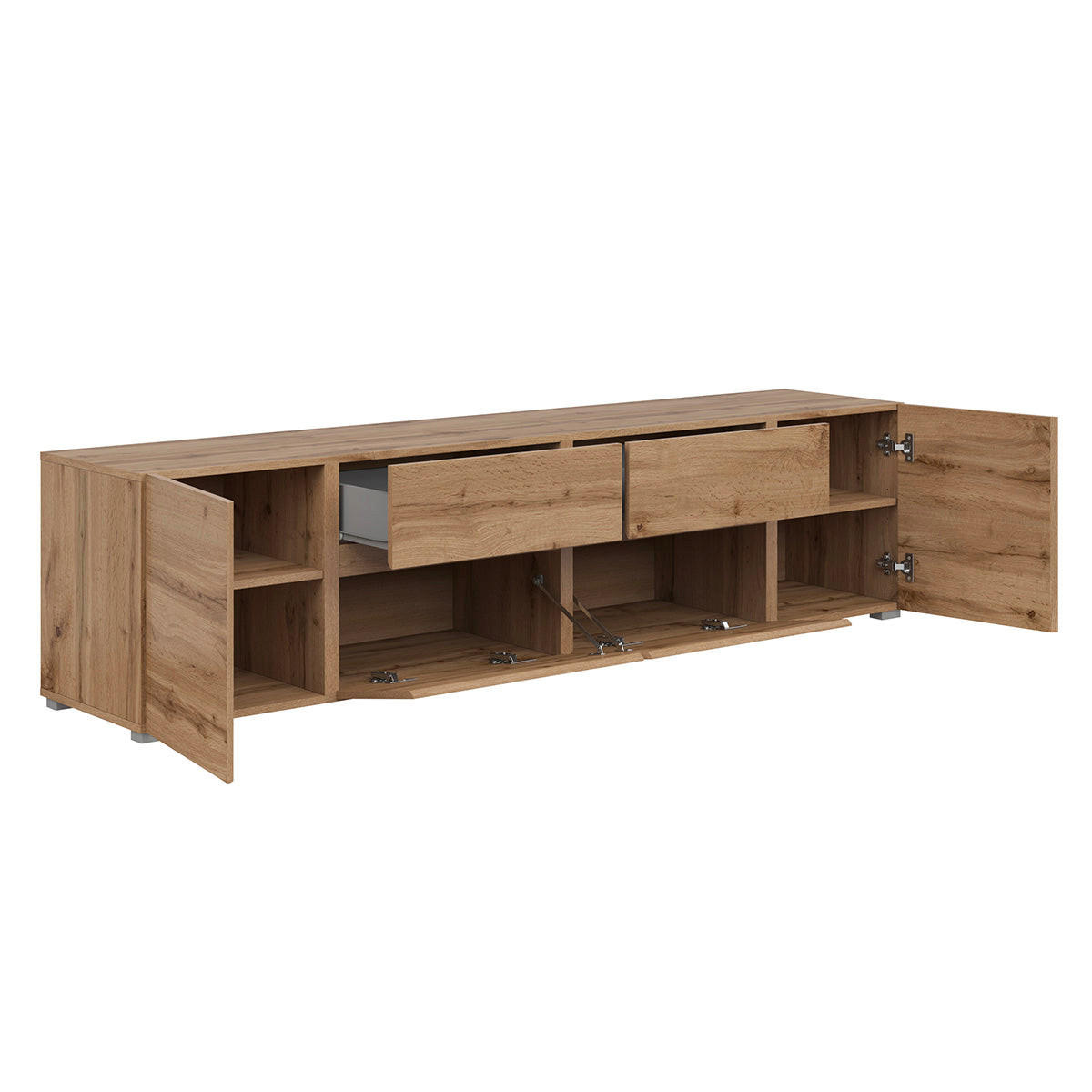 TV OMARICA Maxis Les - rjava, leseni material (195/48/40cm) - Petits-meubles