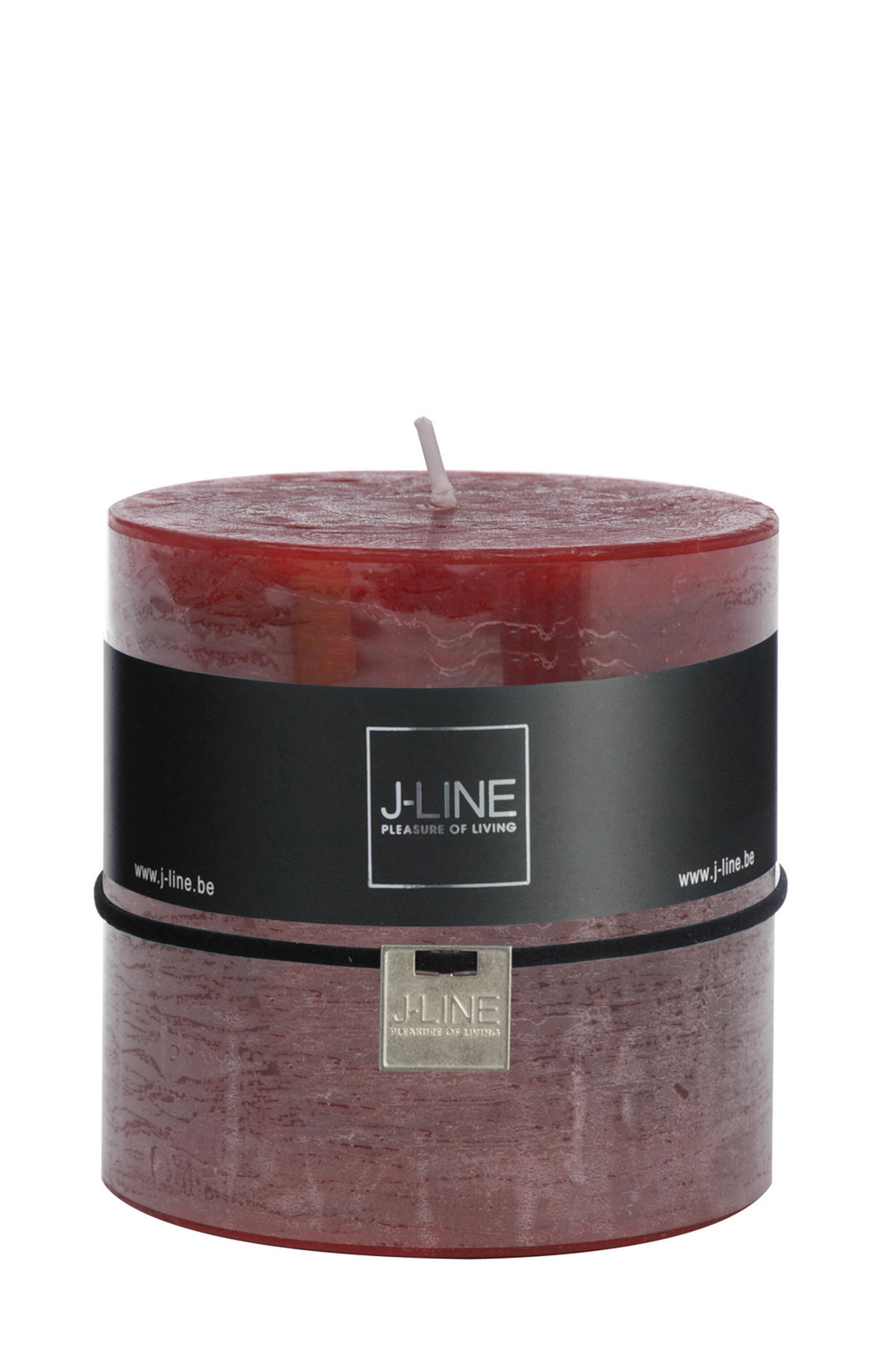 DUFTKERZE ZART - Bordeaux - 64 Std. - 6er set - Dunkelrot, Paraffin (10/10cm) - J-Line