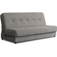 SCHLAFSOFA ARUBA Ausziehbar Grau - Schwarz/Grau, Holz/Textil (188/88/90cm) - makarowski meble