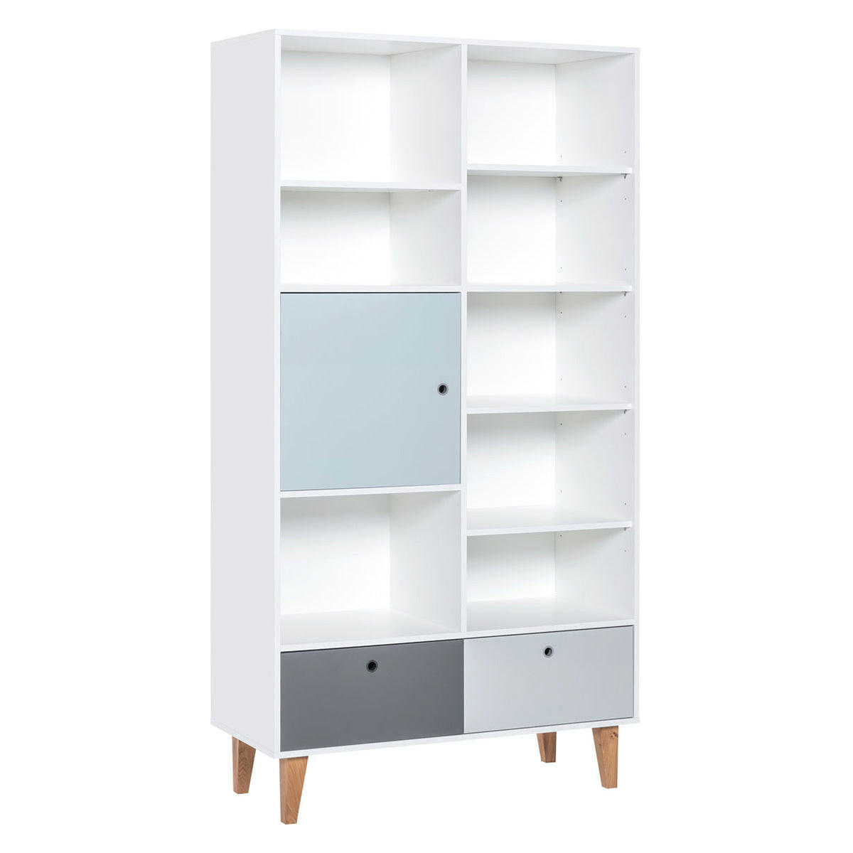BÜCHERREGAL Himmelblau - Blau, Holzwerkstoff (45/201.5/105cm) - Petits-meubles