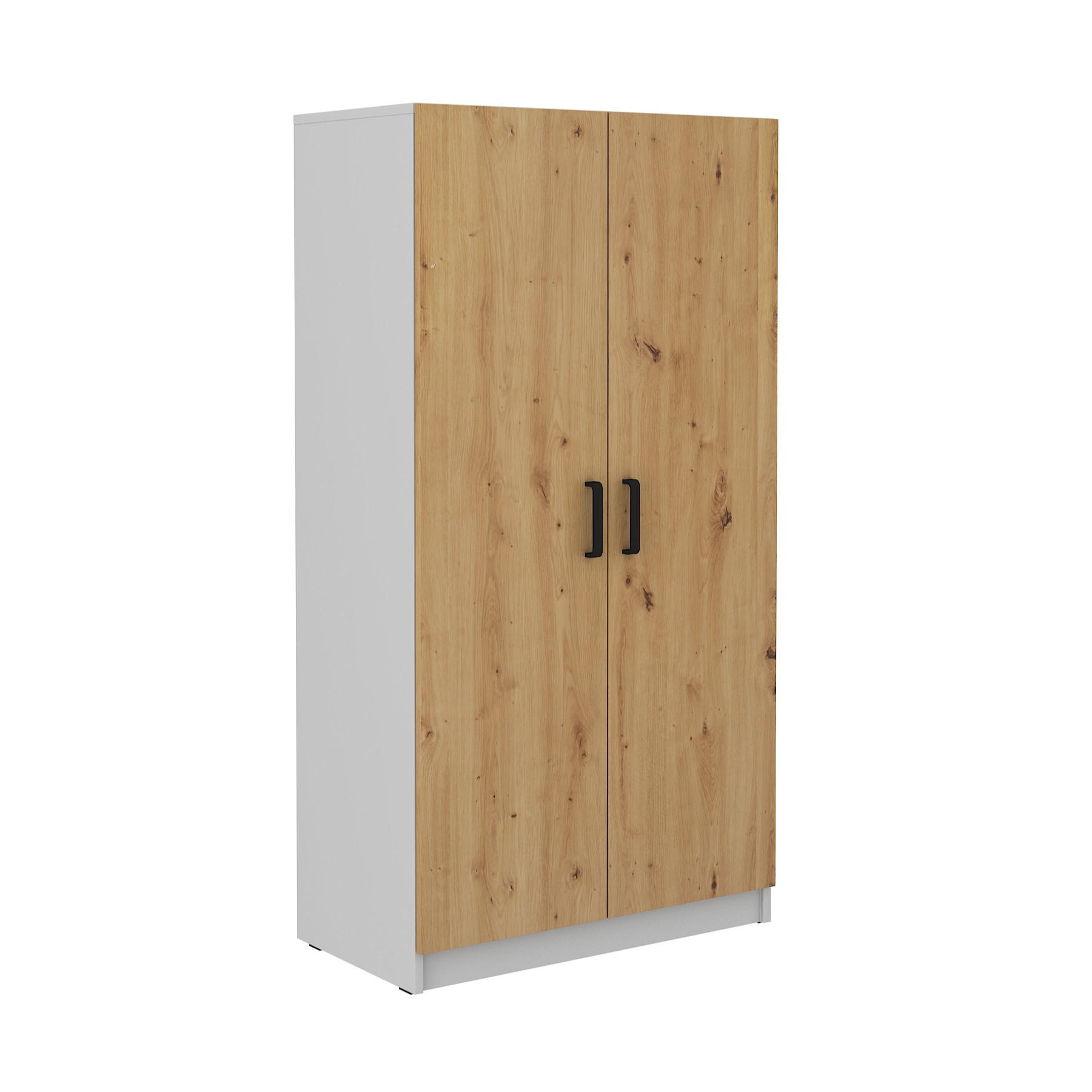 Masseno Drehtürenschrank Grau 79.9x153.6x42 cm