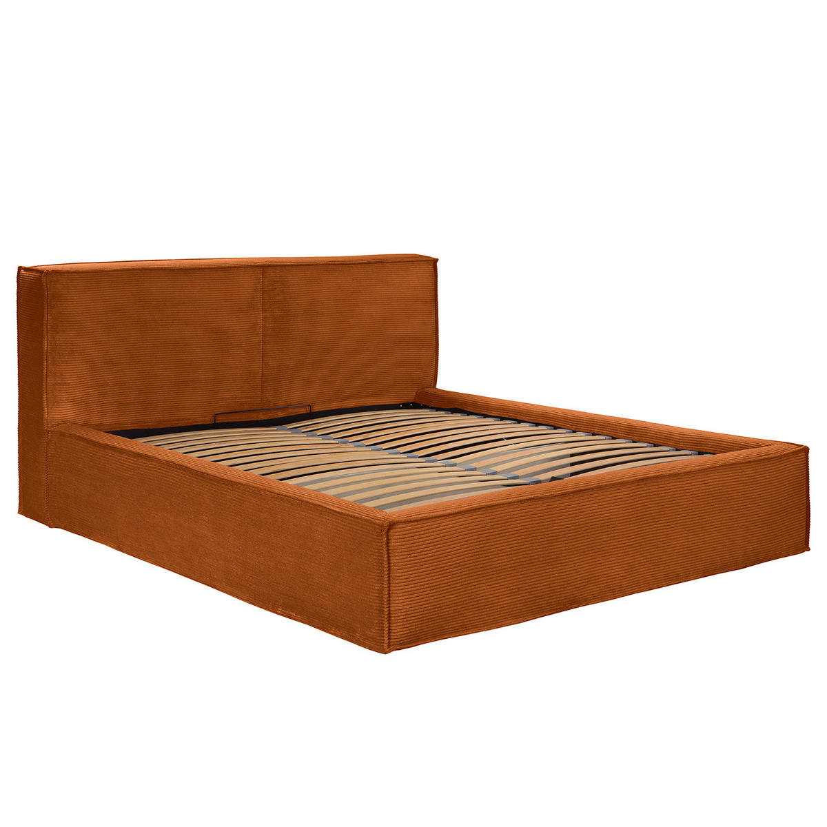 POLSTERBETT - Orange, Textil (200/200cm) - home24