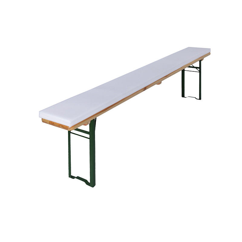 SCHAUMSTOFFROHLING Konstanz für Bierbänke 4/25/220 2tlg - Weiß, Kunststoff (220/25/4cm) - Beautissu 