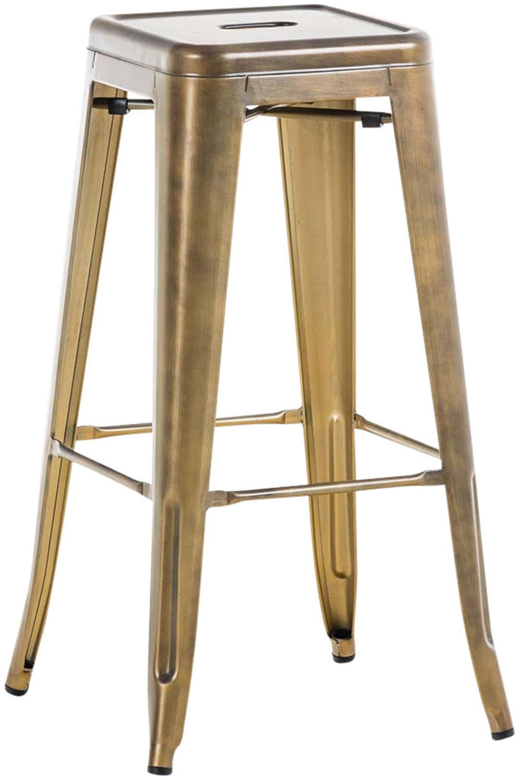 BARHOCKER MILAN Gold Metall - Goldfarben, Metall (43/76/43cm) - DELUKE