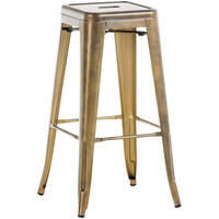 BARHOCKER MILAN Gold Metall - Goldfarben, Metall (43/76/43cm) - DELUKE