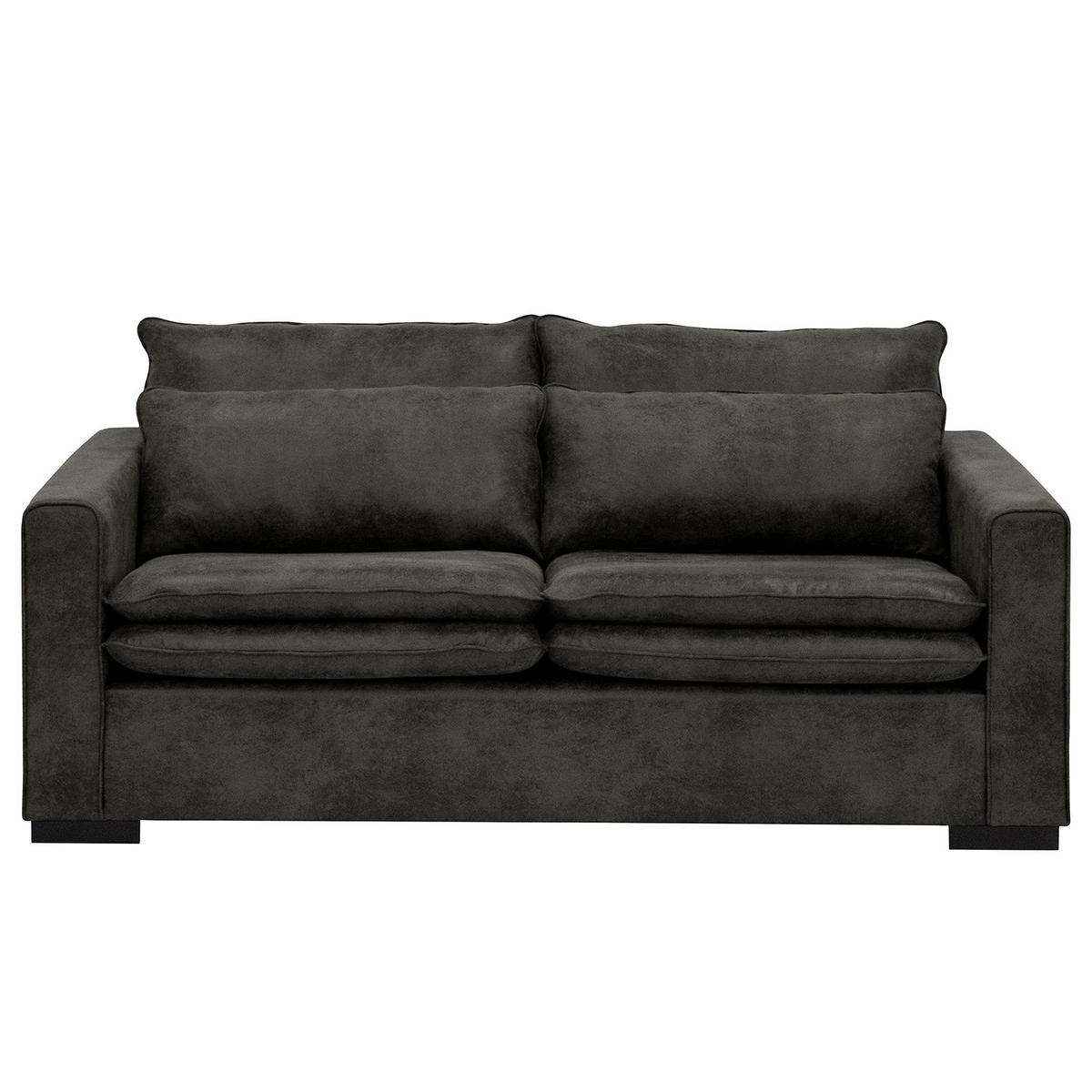 2,5-SITZER SOFA - Anthrazit, Textil (180/82/104cm) - home24