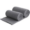 FLEECEDECKE 2er Set eco-line grau 130/160 cm aus 100% recyceltem Material Kettelrand Anti-Pilling - Grau, Textil (130/160cm) - wometo
