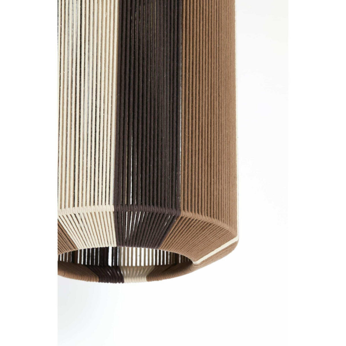 HÄNGELAMPE Kozana Braun 30/30/46 cm - Braun, Textil (30/30/46cm) - Light & Living