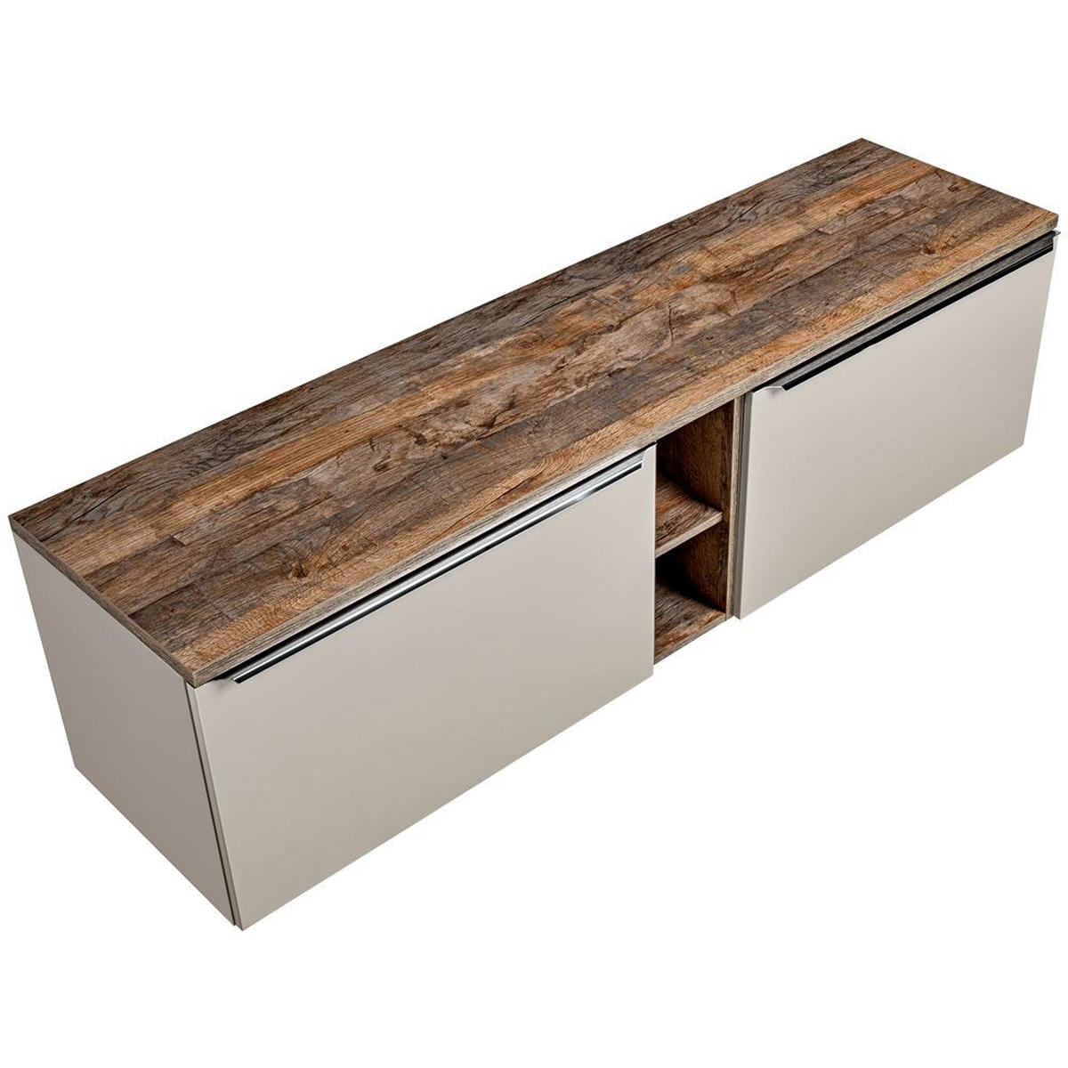 BADMÖBEL-SET 6-TLG. Puebla-56 - Beige, Holzwerkstoff (180/63/46cm) - Lomado