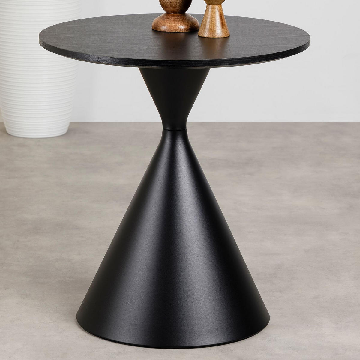 COUCHTISCH ISOMA - Schwarz, Metall (50/50/55cm) - IDIMEX