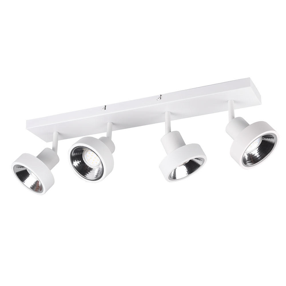 DECKENLEUCHTE Leon Metall Weiß matt - Weiß, Metall (16/60/19cm)