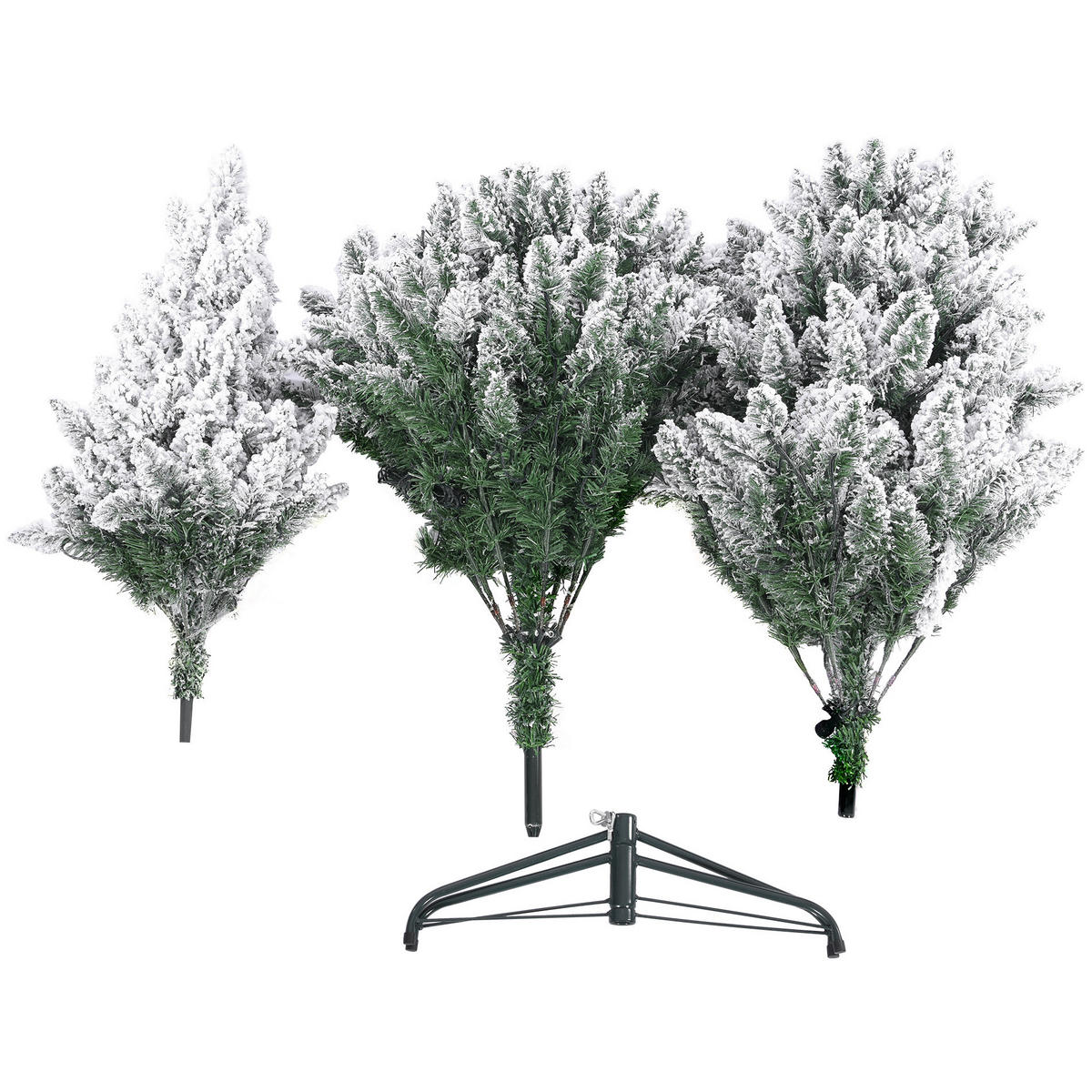 VERSCHNEITER WEIHNACHTSBAUM Weiß 105/105/180 cm - Weiß, Kunststoff (180cm) - Mobili Rebecca