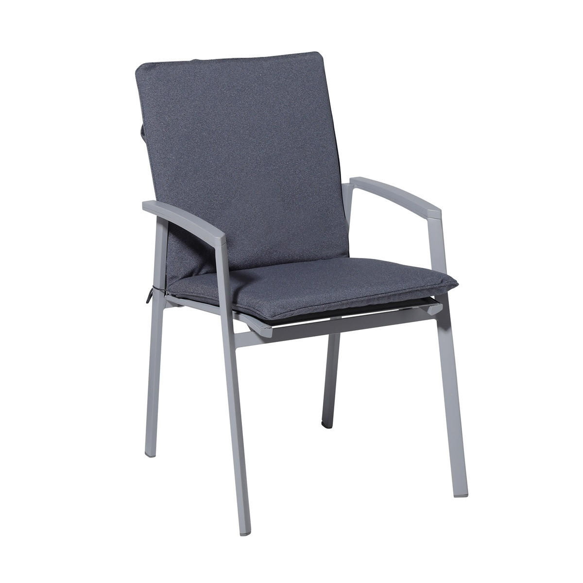 GARTENSTUHLKISSEN Manchester 97/49 cm 4er-Set - Grau, Textil (49/6/97cm) - Madison