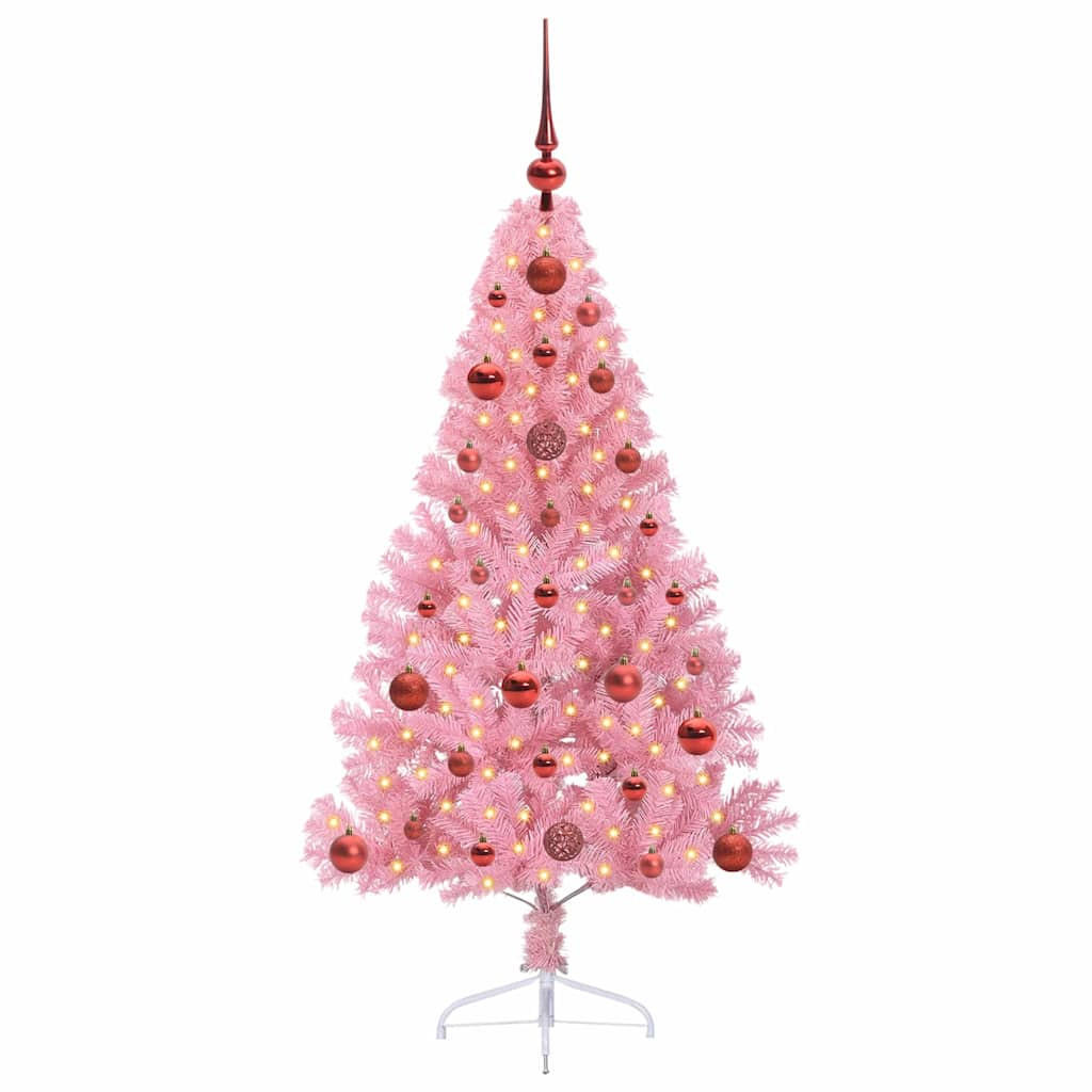 vidaXL Weihnachtsbaum Rosa 120 cm