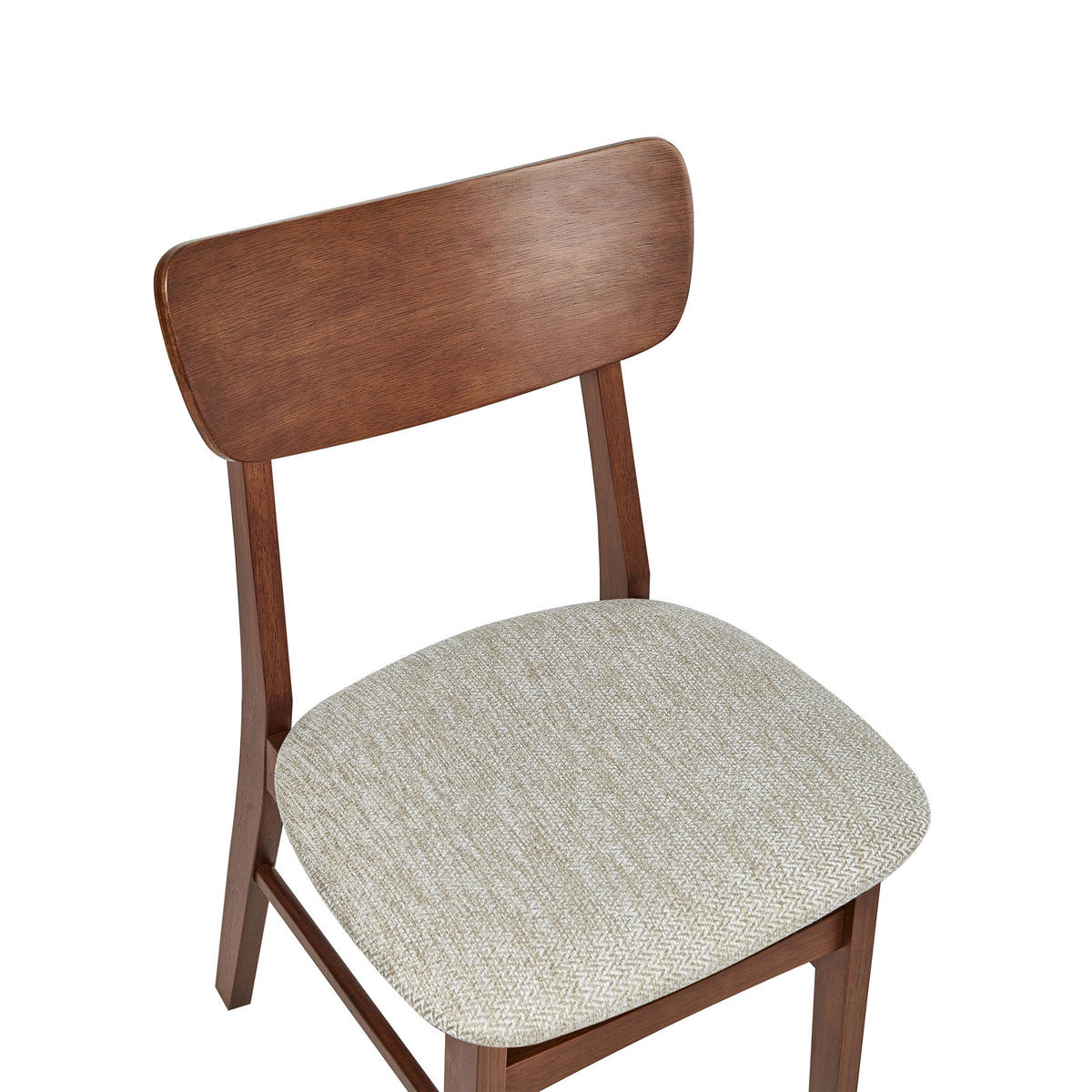 ESSZIMMERSTUHL 2er-Set Holz Braun/Beige Anoka - Beige, Holz (45/80/50cm) - Beliani