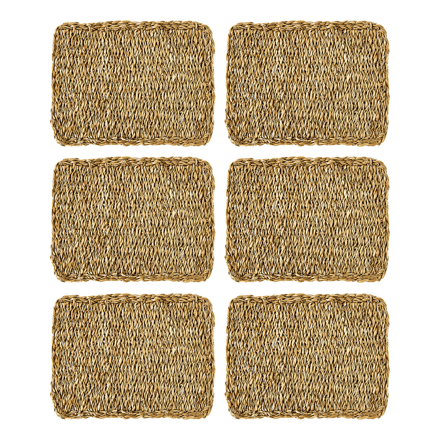 PLATZSET (6er Set) Sea Braid - Braun, Naturmaterialien (40/30cm) - BUTLERS