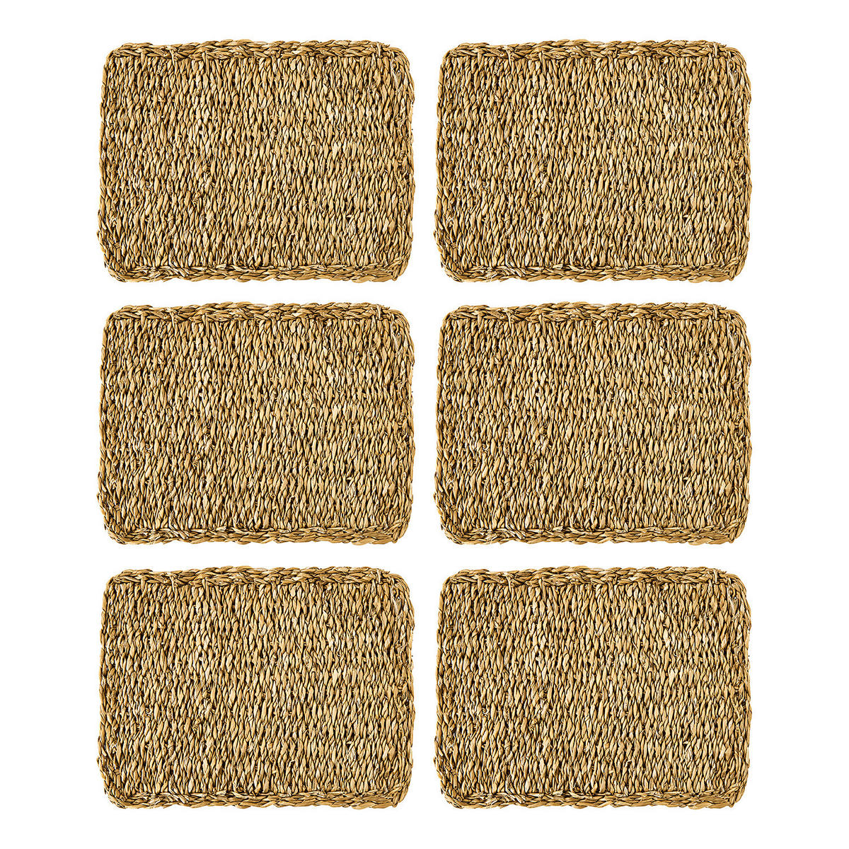 PLATZSET (6er Set) Sea Braid - Braun, Naturmaterialien (40/30cm) - BUTLERS