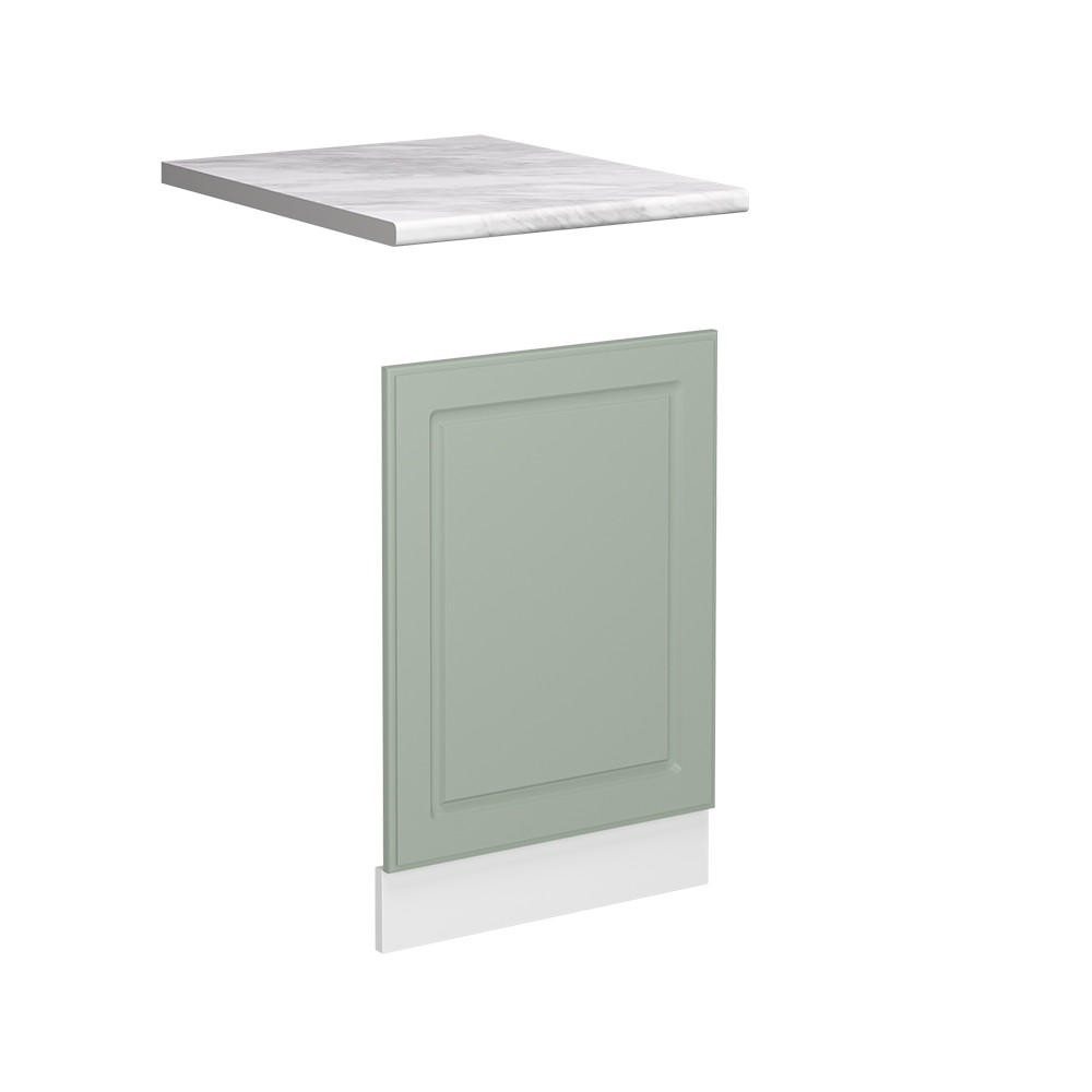 PREDNÝ PANEL R-Line, Mint vidiecky dom/biely, 45 cm Marmori työtaso - biela/zelená, kompozitné drevo (45/67.4/60cm) - Vicco