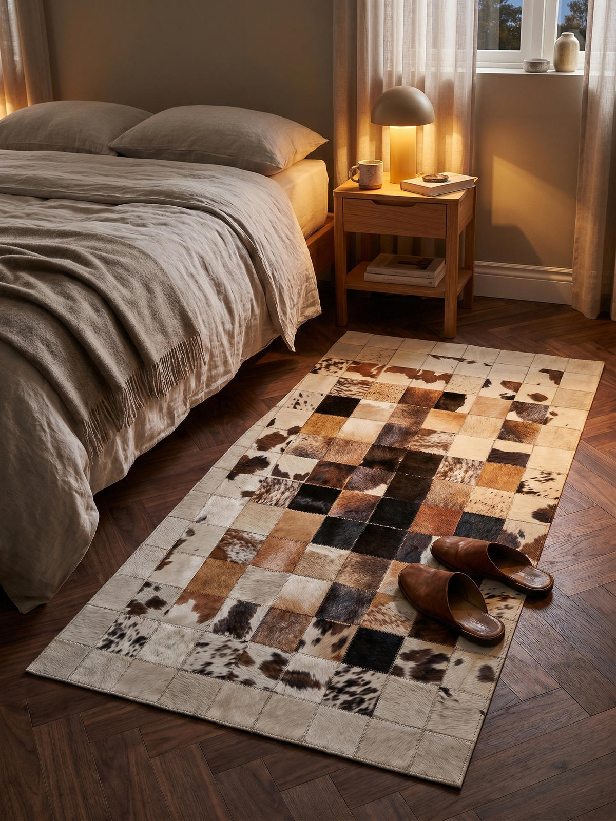 TEPPICH Wohnzimmer Patchwork Pflegeleicht Waschbar OEKO-TEX Weiß 80x150 cm Schadstoffgeprüft – PIZOL - Weiß, Textil (80/150cm) - KADIMA DESIGN