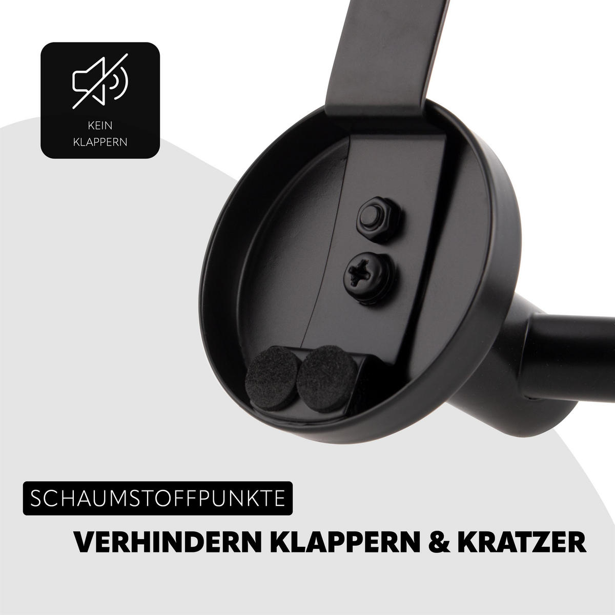 TÜR-HANDTUCHSTANGE PIAZZA BLACK, Edelstahl - Schwarz, Metall (66/6/15cm) - bremermann
