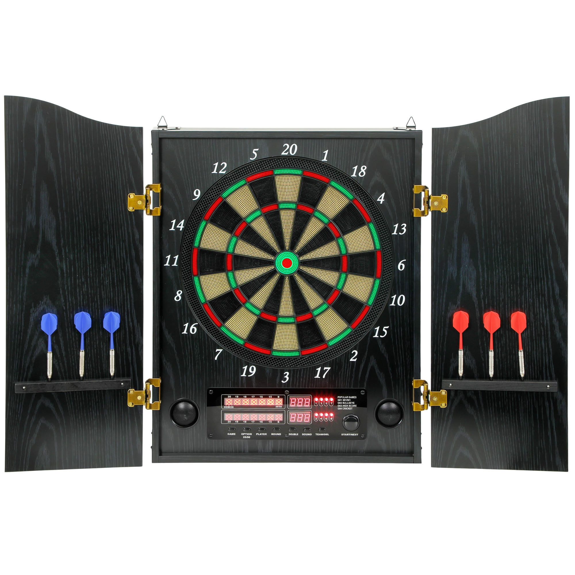 DARTSCHEIBE DE-10905 Holzoptik - Schwarz, Holzwerkstoff (65.5/96cm) - ComfortXL