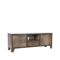 TV-MÖBEL Zaun Grau 40/150/55 cm - Grau, Metall (150/55/40cm) - LABEL51