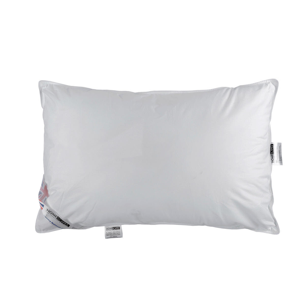 KOPFKISSEN Super-Mikrofaser mit Kamille 48/74 cm - Weiß, Textil (48/74cm) - Homescapes