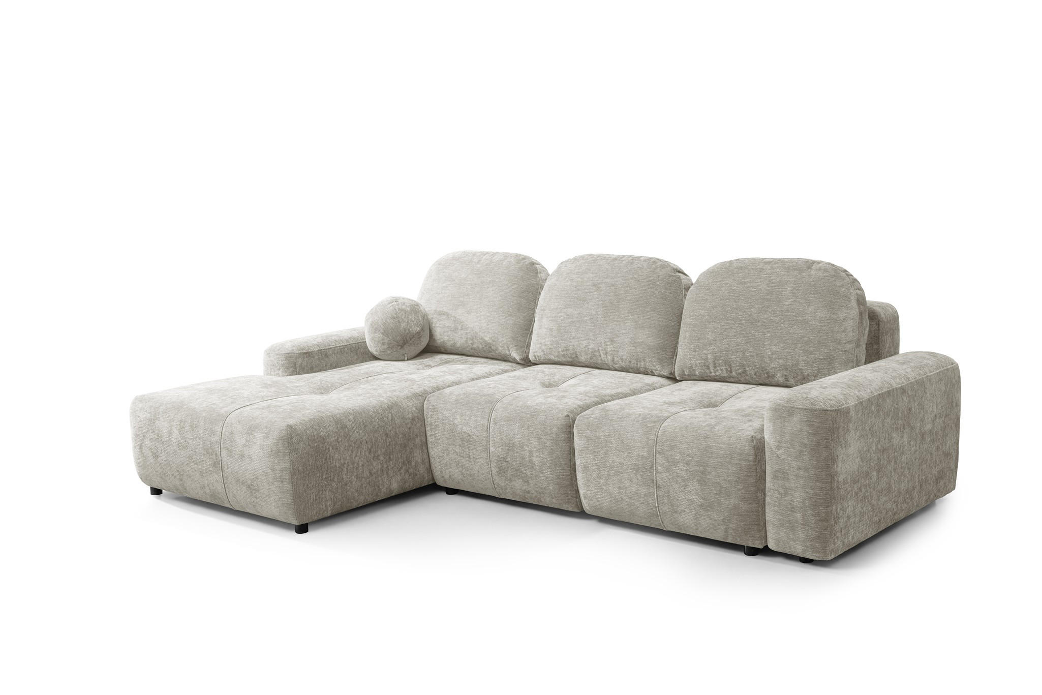 ECKSOFA Argos In Vibe - Beige, Holzwerkstoff/Textil (170/267cm) - Fun Möbel