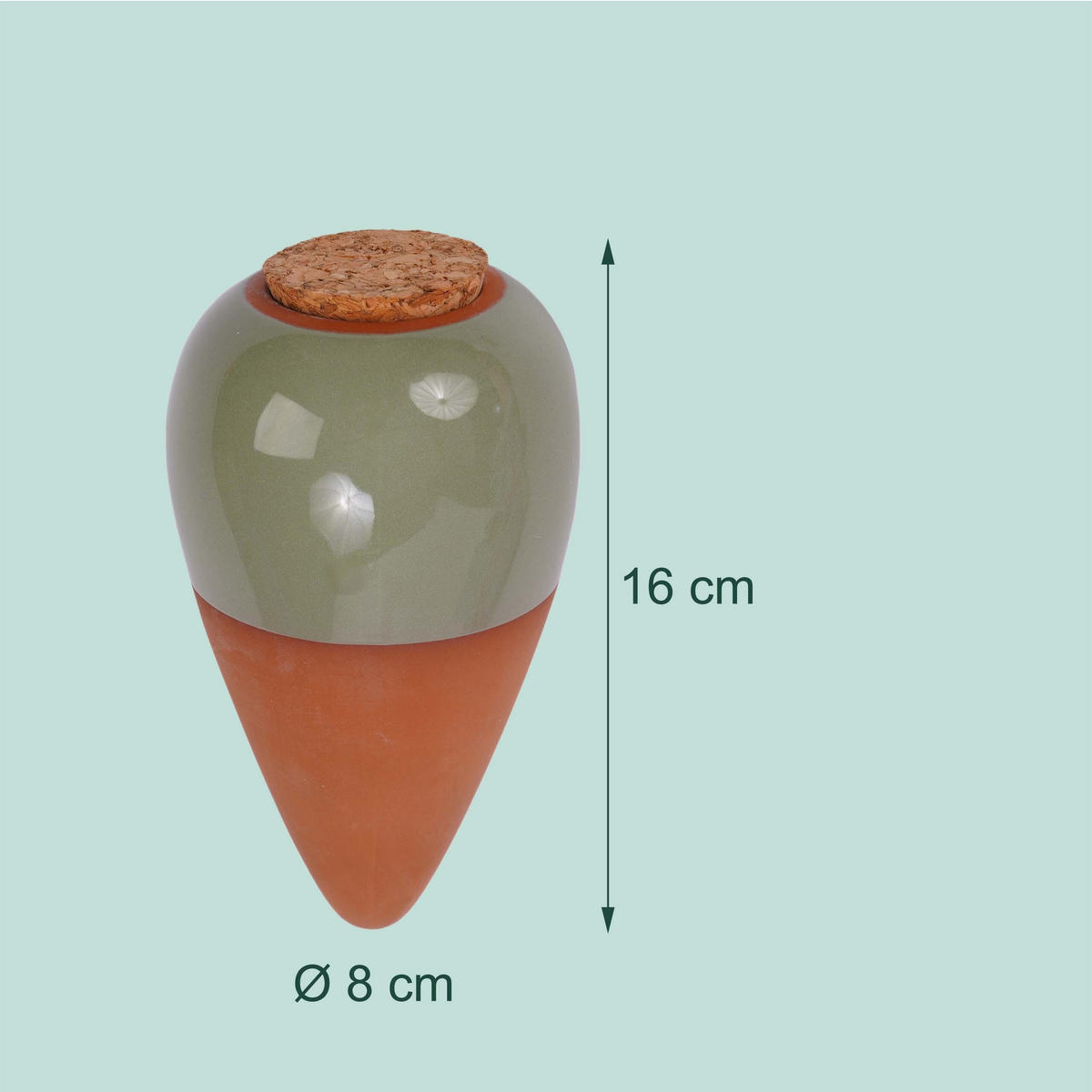 ZAVLAŽOVAČ Šalviová 4-dielny-set - viacfarebná, prírodné materiály/keramika (8/16/8cm) - Relaxdays