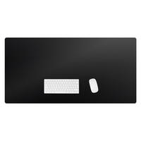 SCHREIBTISCHUNTERLAGE 120x60 cm Schwarz - Schwarz, Kunststoff (1.6/120/60cm) - Wallfluent