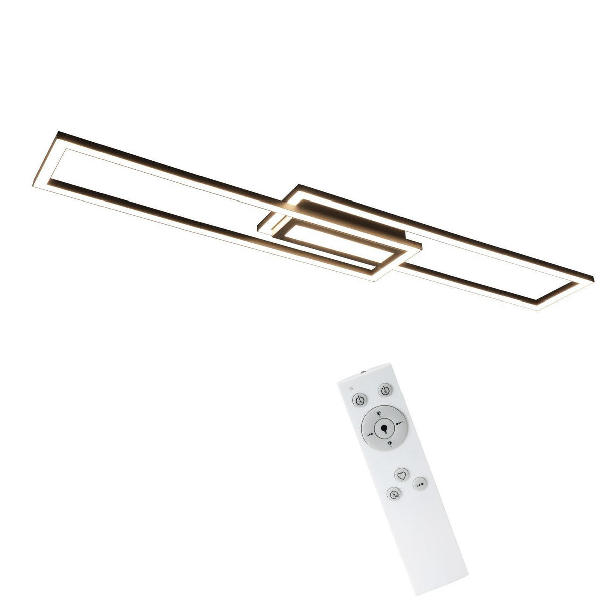 LED-DECKENLEUCHTE Falkenfluch 17.2/5.0/95.0 cm - Schwarz, Metall (95/17.2/5cm) - ZMH