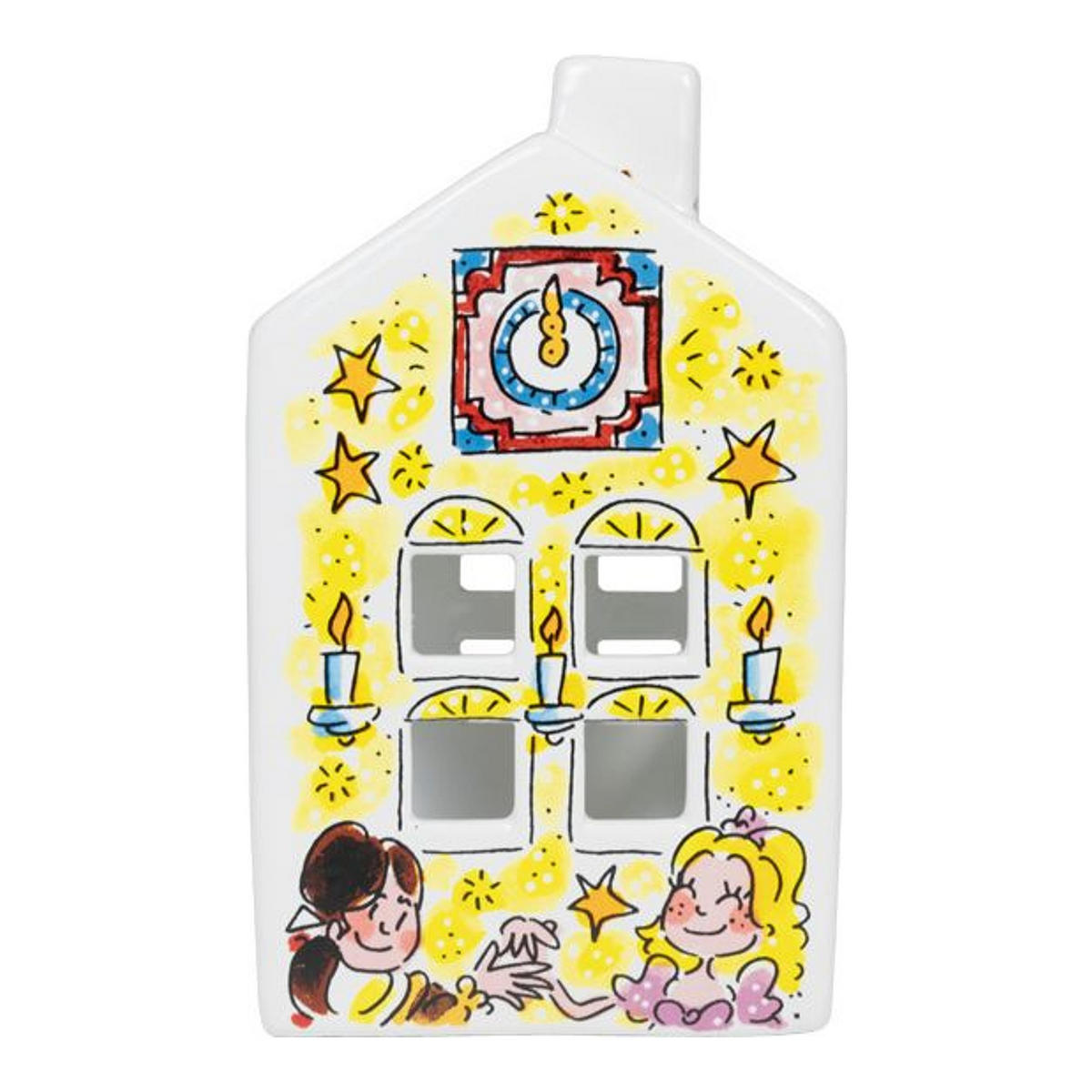 TEELICHTHALTER Aschenputtel in Bunt - 14,5cm - Multicolor, Keramik (8.5/14.5/8.3cm) - Blond Amsterdam