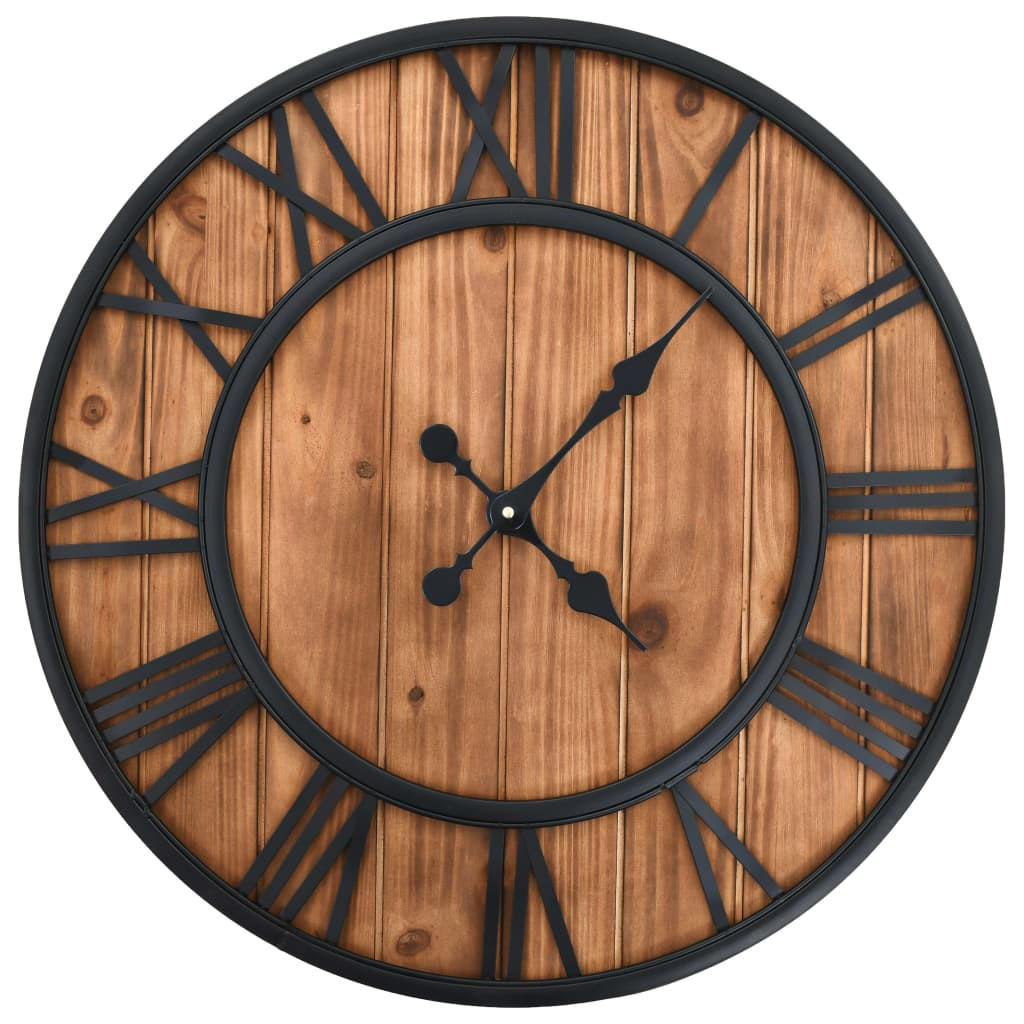 vidaXL Wanduhr Braun 60x1x60 cm