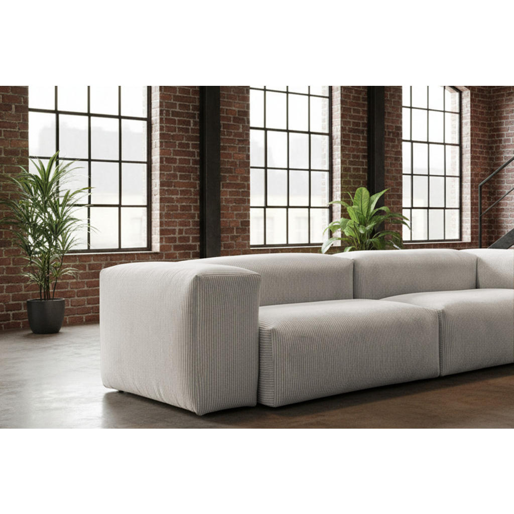 Thumbnail - Kawola Sofa, Hellgrau, Textil, 4-Sitzer, Füllung: Schaumstoff, 302x72x114 cm, Wohnzimmer, Sofas & Couches, Sitzgarniture...