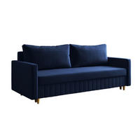 SOFA Granat MARO Mit Schlaffunktion - Blau, Textil (217/92/85cm) - Sepro Meble
