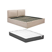 BETT mit Bettkasten - 2 Personen - stoff - beige Tenese - Beige, Textil (180/200cm) - Vente-Unique