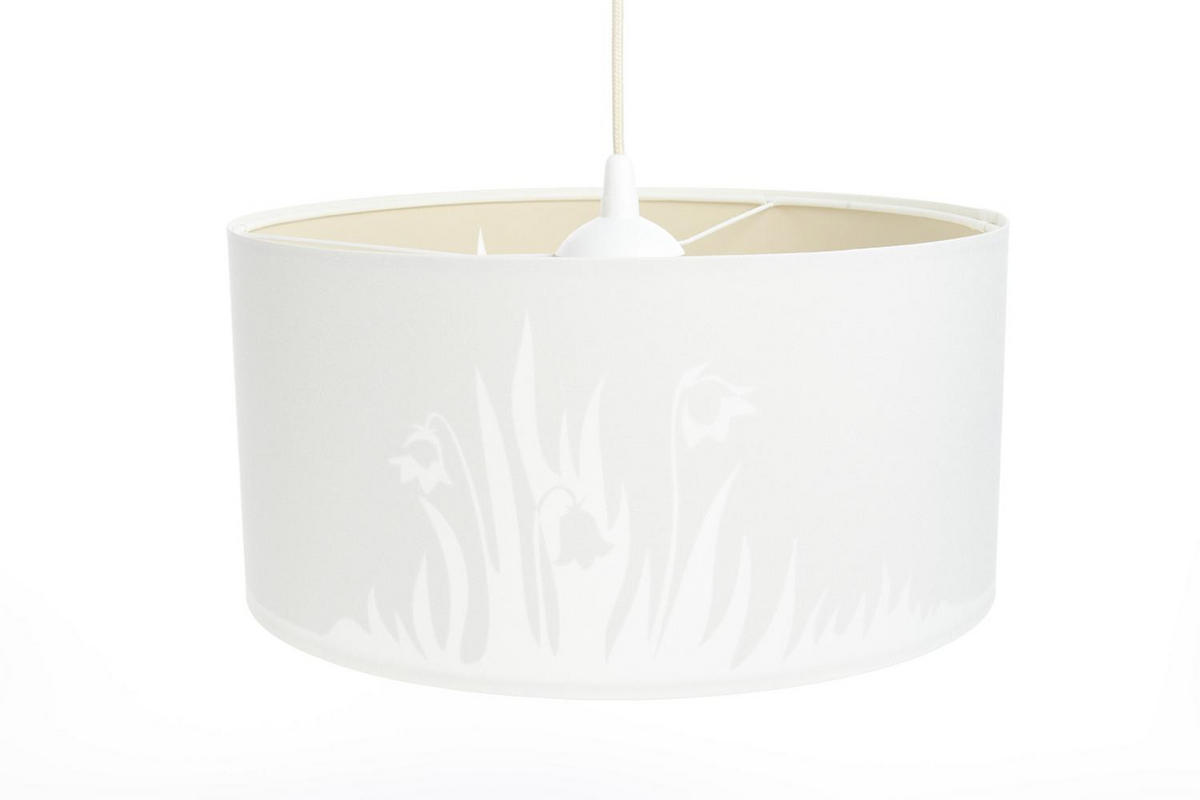 HÄNGELEUCHTE Weiß 40/90 cm - Beige/Weiß, Kunststoff (20/0.4/90cm) - ONZENO