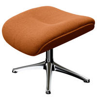 POLSTERHOCKER - Chromfarben/Rostfarben, Textil/Metall (44/39/49cm) - home24