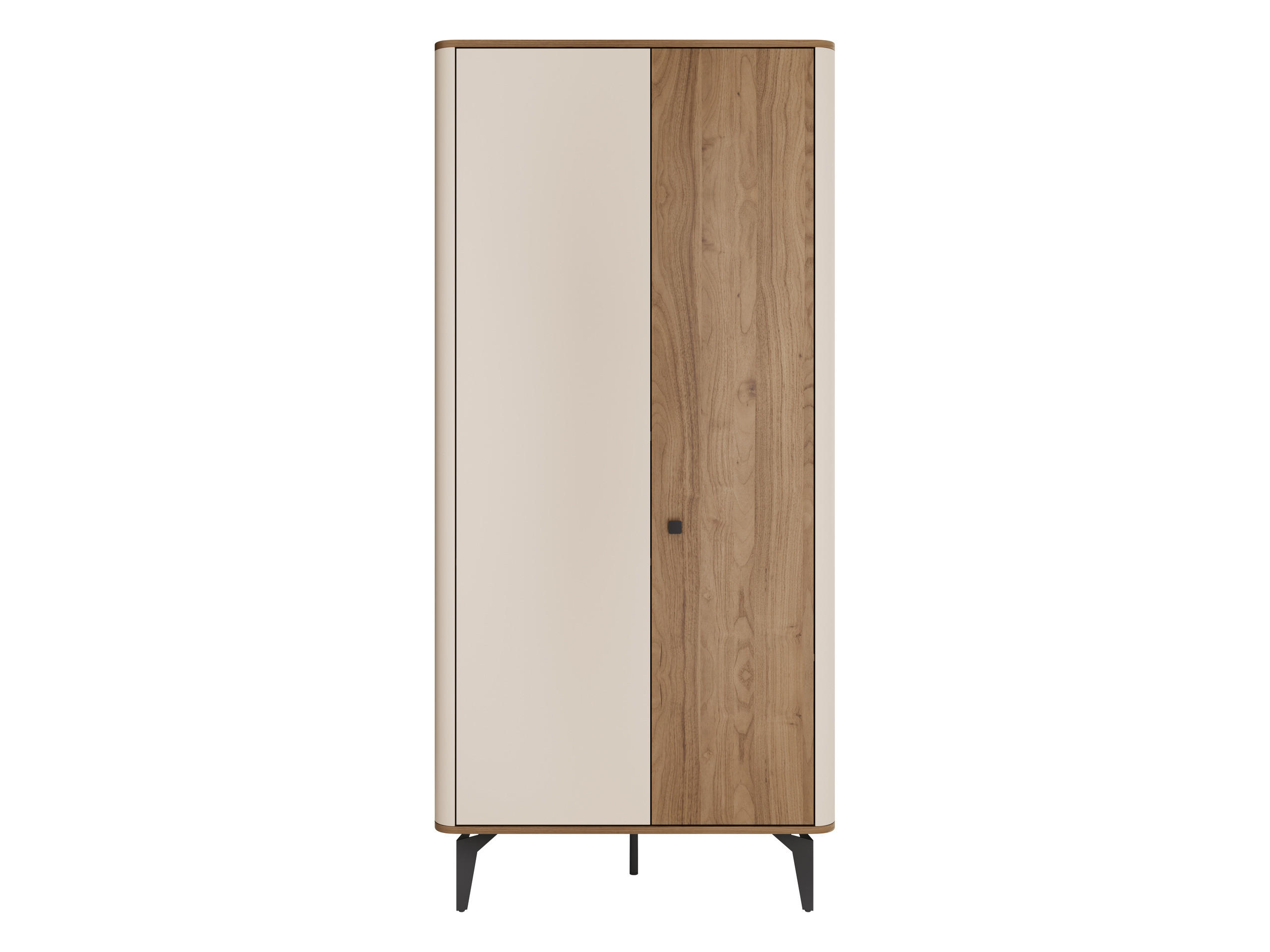 Mirjan24 Kleiderschrank Kaschmir, Nussbaum 89x190x53 cm