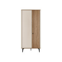 DULAP Aurena AU01 - cașmir/culoare lemn de nuc, compozit lemnos/metal (89/190/53cm) - MIRJAN24