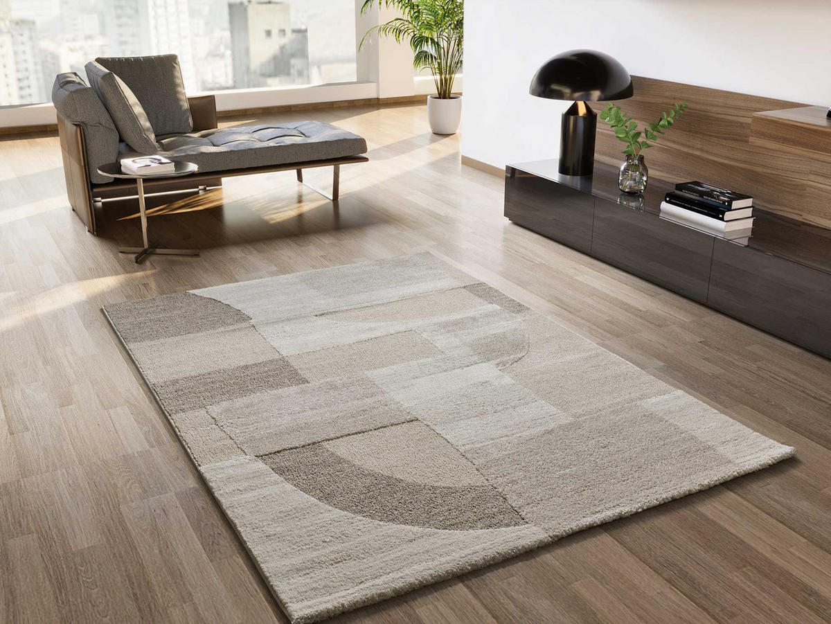 WEBTEPPICH Creme Verona 120/170 cm - Creme, Naturmaterialien/Textil (120/170cm) - Atticgo