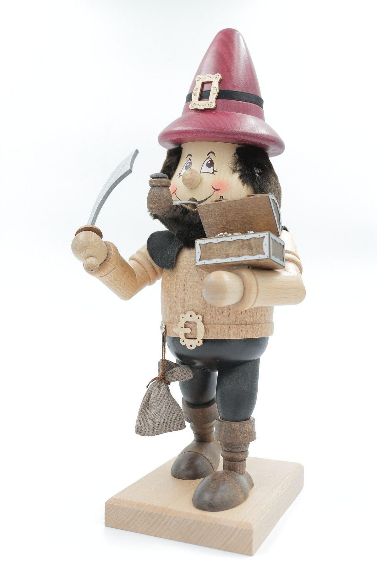 RAUCHFIGUR Wichtel Räuber 32 cm - Multicolor, Holz (15/35/0.1cm)