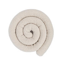 BETTUMRANDUNGSSCHUTZ Bettschlange aus Teddystoff, 400 cm, Beige-Creme - Creme, Textil - MeowBaby