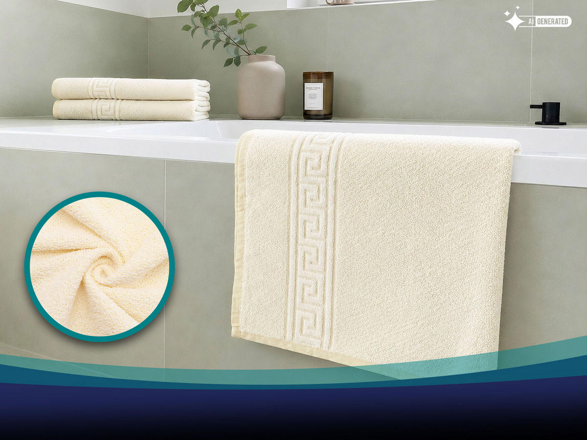 DUSCHTÜCHER, 5er-Set, 70x140 cm, 80% Baumwolle, 20% Polyester, Gelb - Gelb, Naturmaterialien (70/140cm) - Zollner
