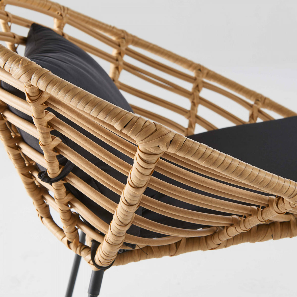 GARTENSTUHL 2-tlg., Holzfarbe - Braun, Naturmaterialien (66/75/72cm) - Oviala