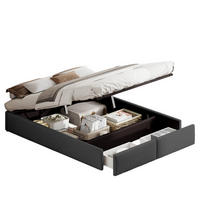 POLSTERBETT 140x200 cm mit 2 Schubladen Grau - Grau, Holzwerkstoff (140/200cm) - Novahome