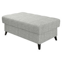 POLSTERHOCKER Nord - Silberfarben/Schwarz, Holz/Textil (106/44/67cm) - MIRJAN24